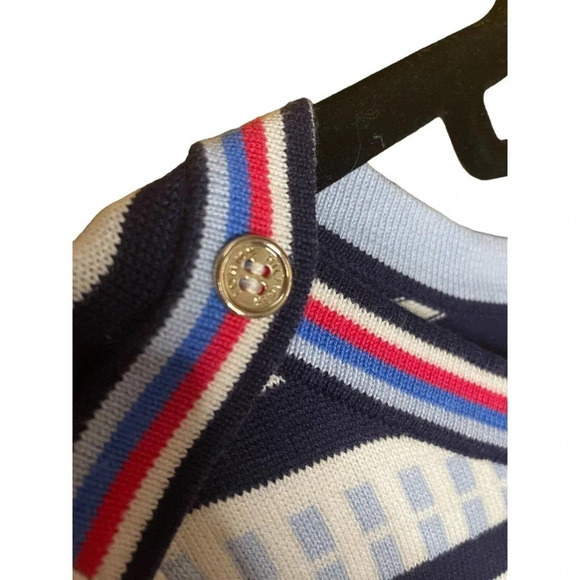 Tommy Hilfiger Women's 3/4 Sleeve Boat Neck Sweater Size Medium Nautical - Picture 2 of 8